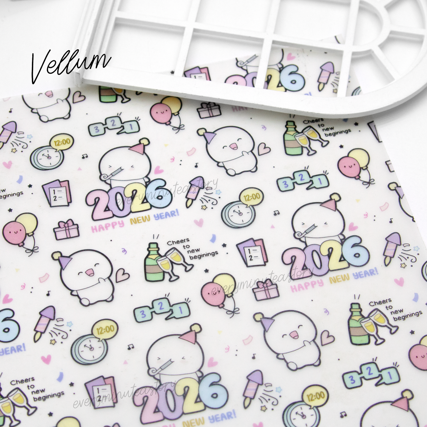 Happy new year 2026 Beanie vellum- Limited Stock! Limit 2/order