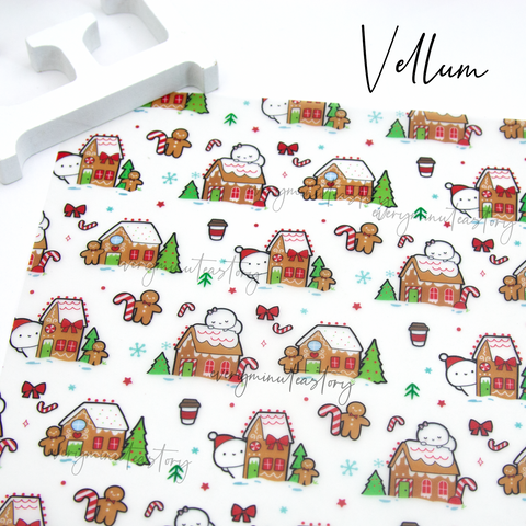 Gingerbread houses Beanie vellum- Limited Stock! Limit 2/order