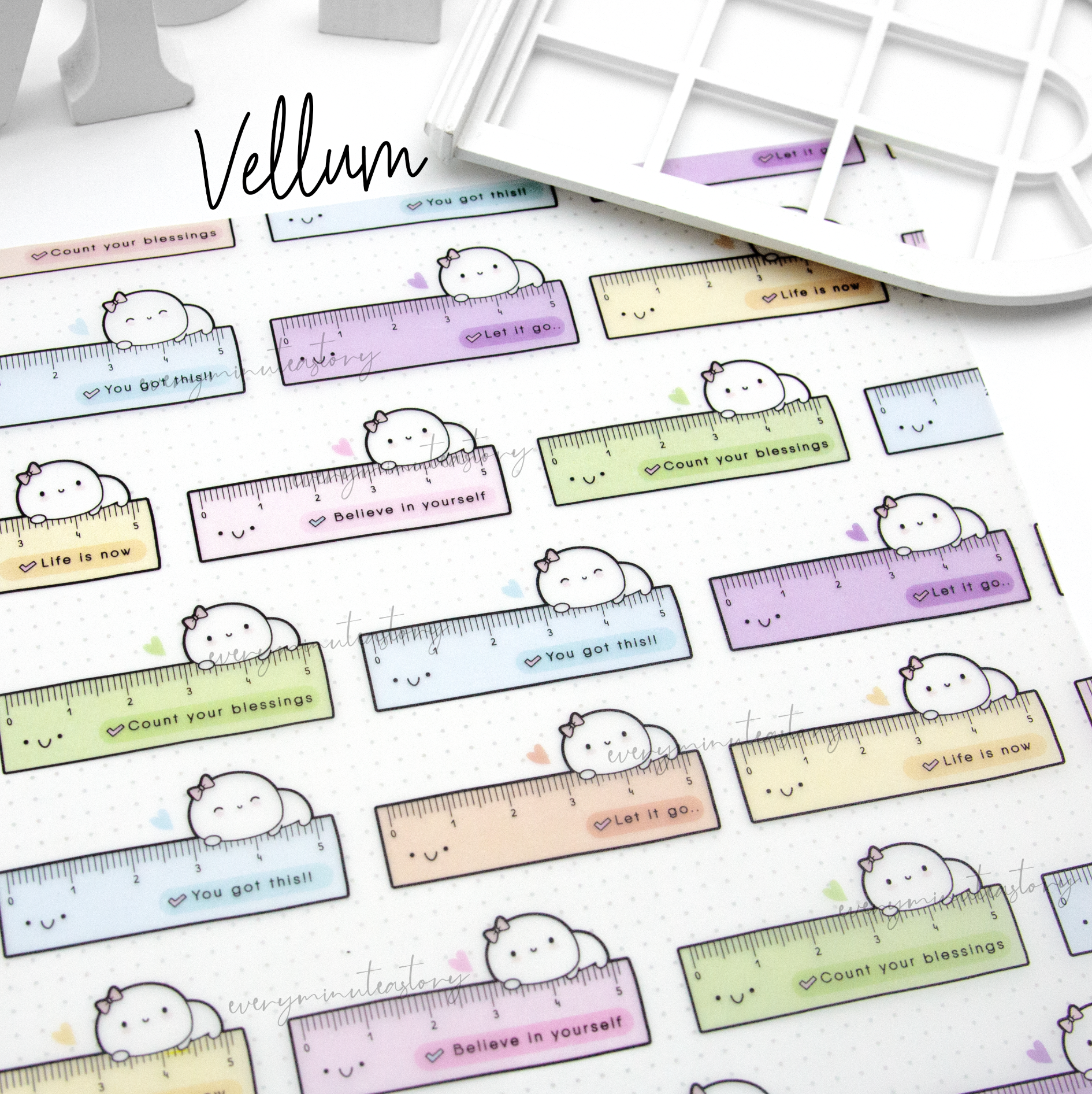 PRE-SALE! Beanie ruler vellum