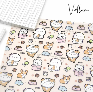 Puppy lover vellum- Limited Stock! Limit 2/order