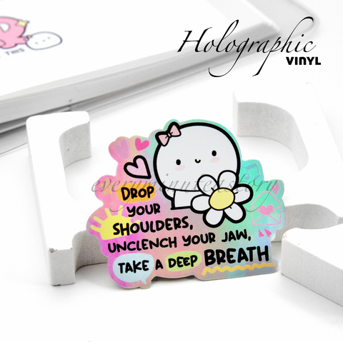 Take a deep breath, Beanie vinyl sticker-Limited Stock!