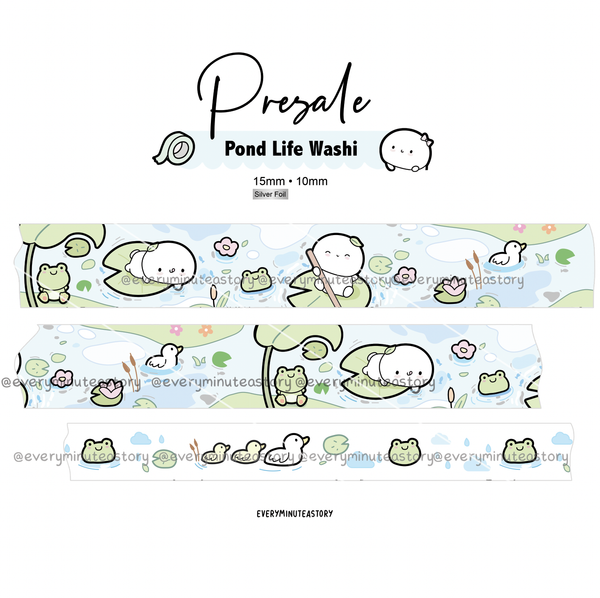 PRE-SALE washi #2! Pond life Beanie washi