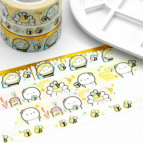Buzzing with cuteness, honey bee washi- LIMITED STOCK! LIMIT: 2/order