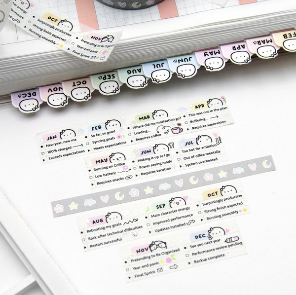 Planner girl's annual report, 2027 washi - Limited Stock, limit 2/order