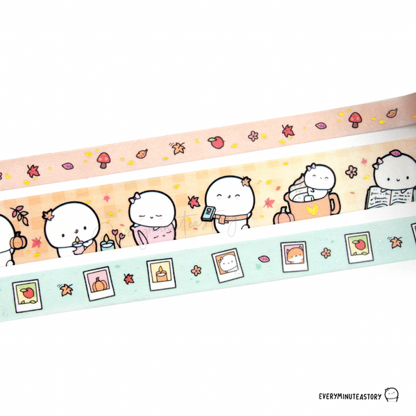 Little pumpkins washi Set of 3 | LIMITED STOCK! LIMIT: 1/order