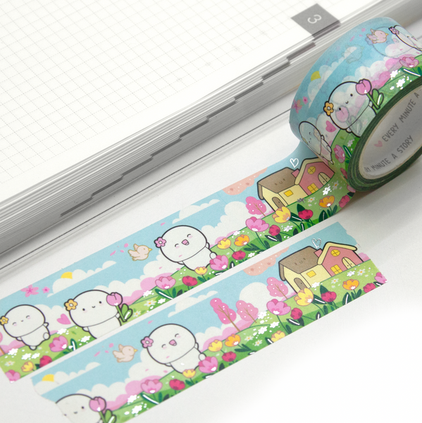 Chasing floral dreams wide washi -Limited stock, limit 2/order