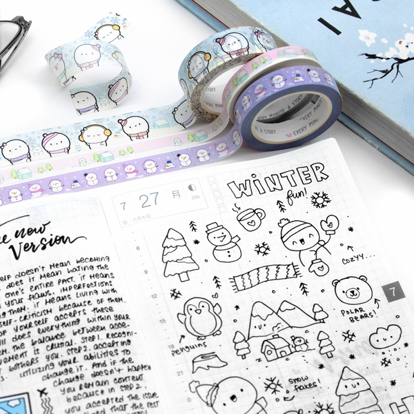 Let it snow, Beanie washi- LIMITED STOCK! LIMIT: 2/order