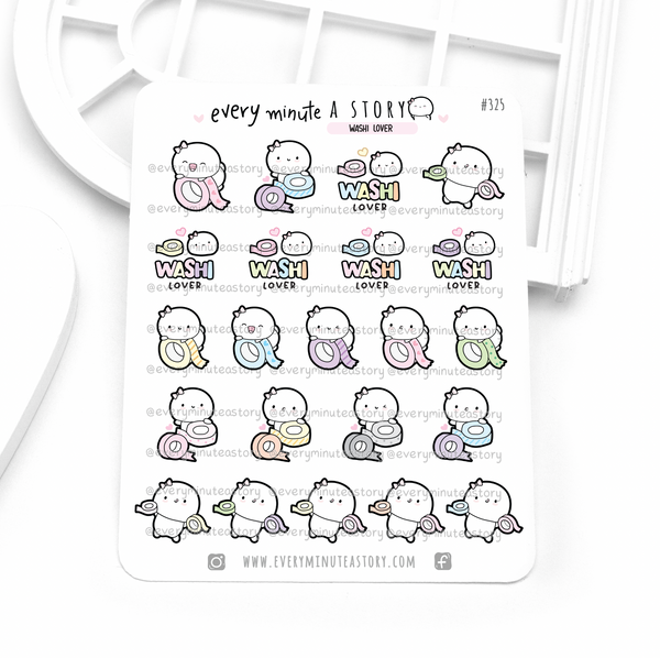 Washi lover Beanie stickers, washi hoarder