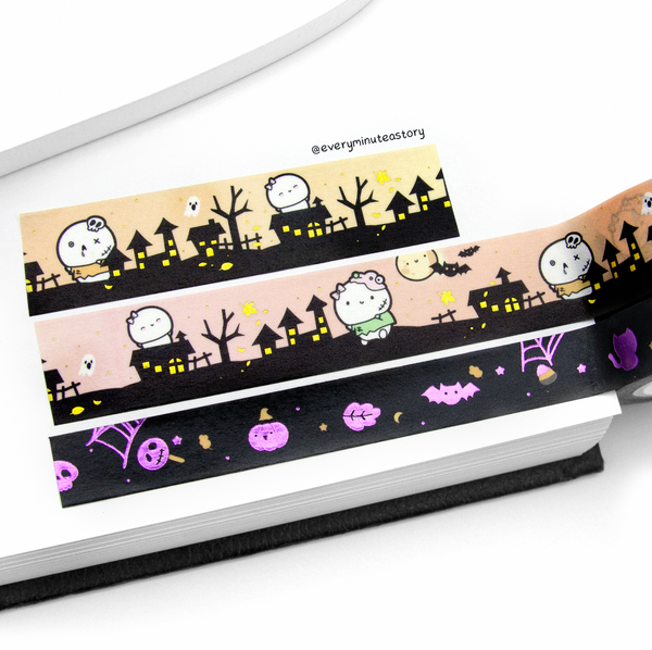 Zombieland washi Set of 2, silver/purple foil | LIMITED STOCK! LIMIT: 1/order