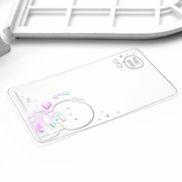 Coffee & books, holographic washi card - Limited Stock!