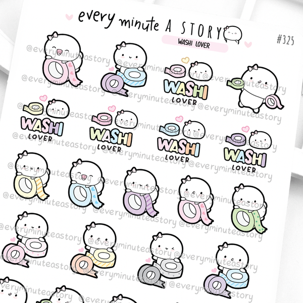 Washi lover Beanie stickers, washi hoarder