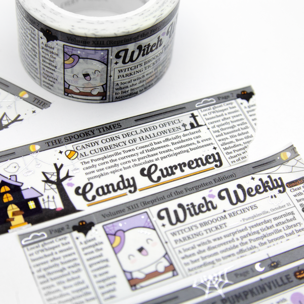 Witch weekly wide washi, halloween - Limited Stock, limit 2/order