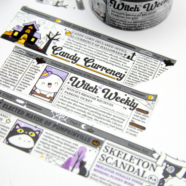 Witch weekly wide washi, halloween - Limited Stock, limit 2/order
