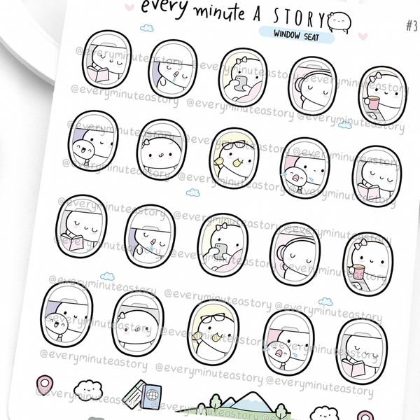 PRE-SALE! Window seat Beanies stickers