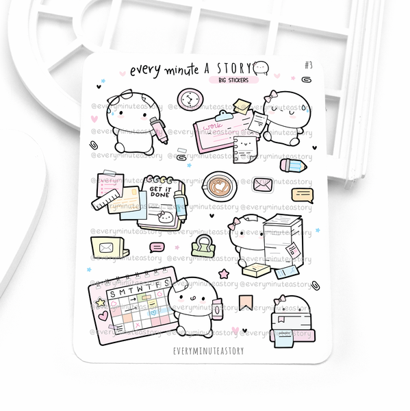 PRE-SALE! Work day big stickers