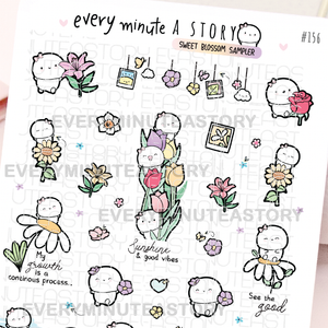 Sweet blossom sampler planner stickers- LOW STOCK!