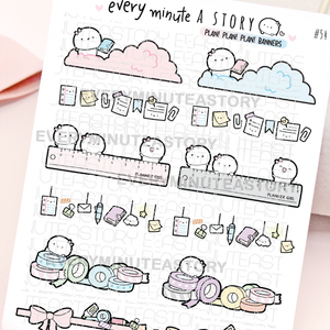 Planning time banner stickers- LOW STOCK!