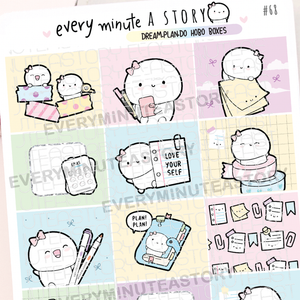 Planner girl hobonichi boxes stickers- LOW STOCK!
