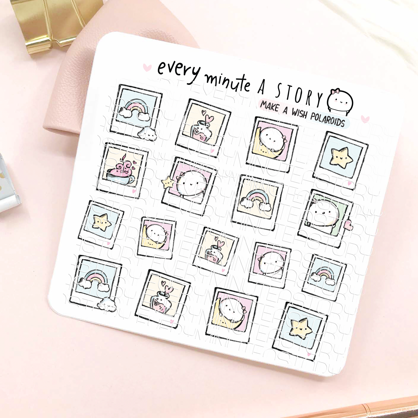 Make a wish polaroid stickers- LOW STOCK! – Every Minute A Story