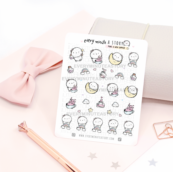 Make a wish sticker sampler, potions- LOW STOCK!