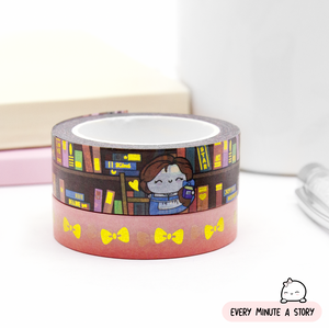 Belle's Library washi Set of 2, Gold foil | Limited Stock!!