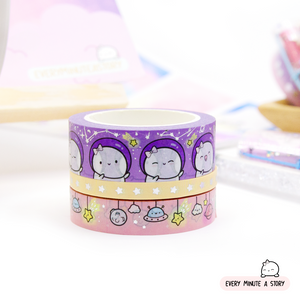 Beanie in space Washi- Set of 3- LOW STOCK | LIMIT 3 sets/order