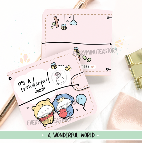 It's a wonderful world Sticker book and Jelly cover add on- LIMITED STOCK!