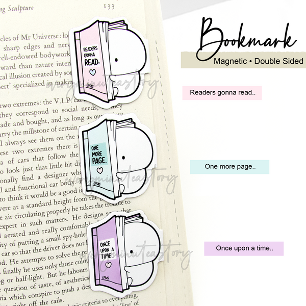 Book nerd magnetic Bookmarks- LOW STOCK! Limit 2/order