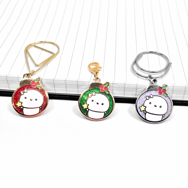 Merry and Bright Beanie hard enamel charm- LOW STOCK!