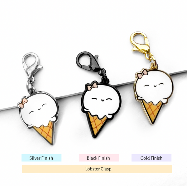 Ice cream Beanie hard enamel charm- LOW STOCK!