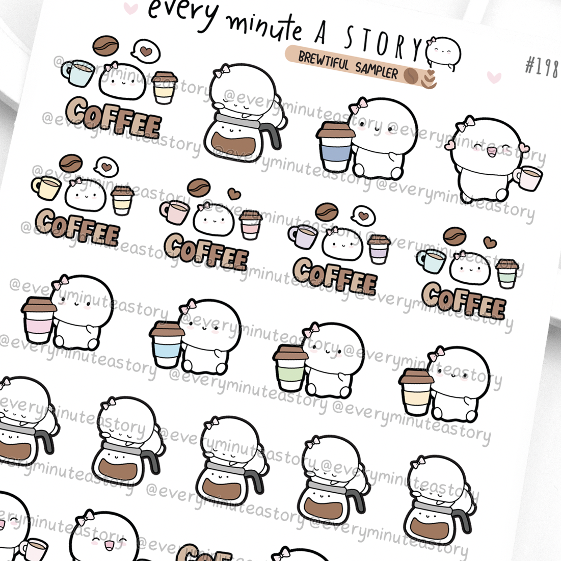 Fueled by coffee, coffee lover's stickers