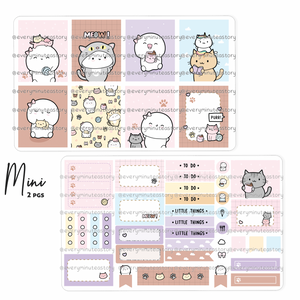 Cat lady, cat mom, kitty hand-drawn kit- mini and full kit