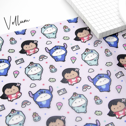 Lilo and stitch Vellum -LIMITED STOCK! Limit 3/order
