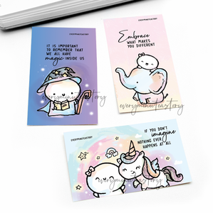 Inktober notecards set of 3- LIMITED STOCK!