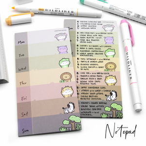 The great wild somewhere weekly notepad- Limited Stock-limit 2/order