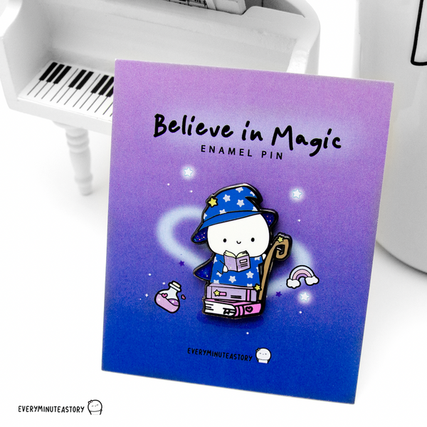 Wizard Beanie enamel pins | Magnetic back, pin back- LOW STOCK!