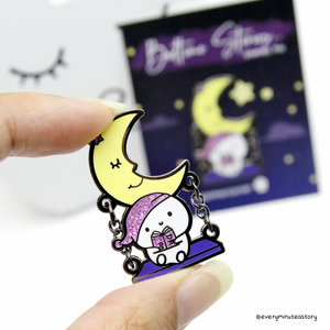 Reach for the moon enamel pin | Magnetic back | LOW STOCK!