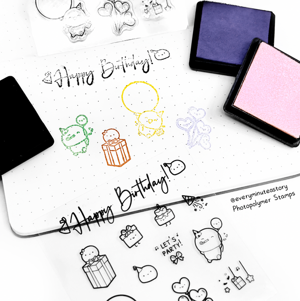Birthday Wishes stamp set- LIMITED STOCK!