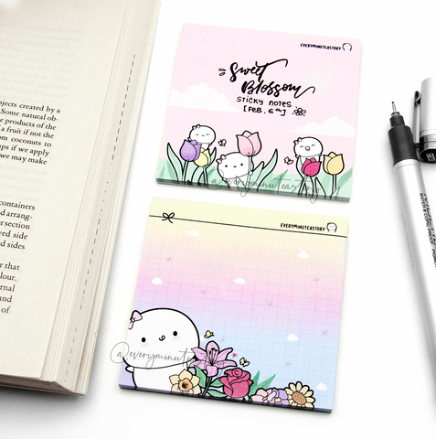 Sweet Blossom sticky notes | -LOW STOCK!