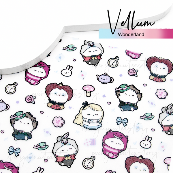 Wonderland vellum- LIMITED STOCK! Limit 2/order