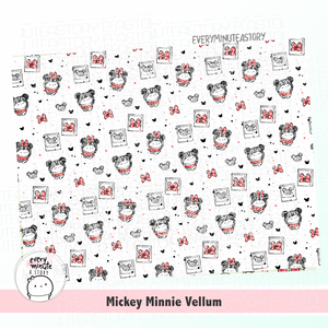 Mickey Minnie vellum- LIMITED STOCK!