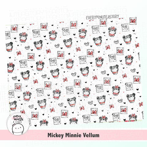 Mickey Minnie vellum- LIMITED STOCK!