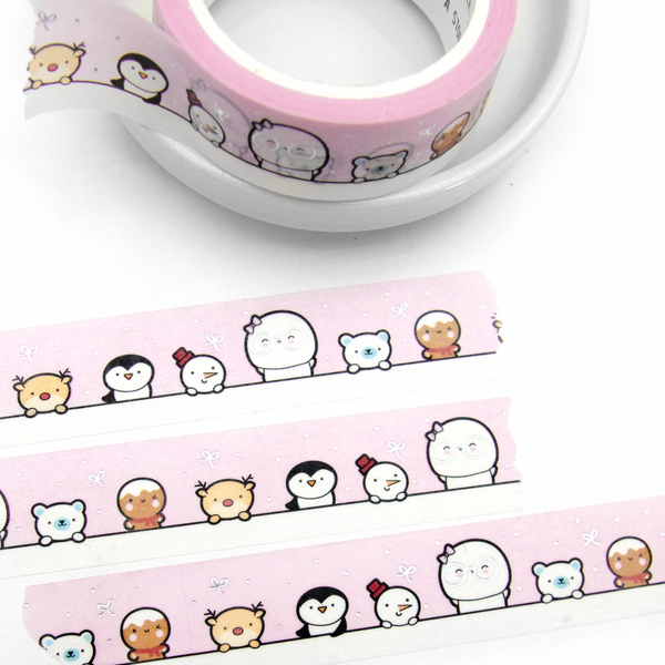 Holiday critters Beanie peek-a-boo washi | LOW STOCK! LIMIT: 3/order
