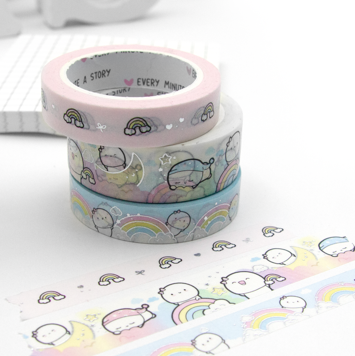 Over the rainbow washi, revamped -LIMITED STOCK! Limit 2 sets/order