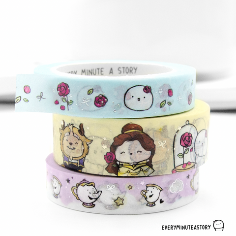 Tale as old as time washi Set of 3, Painted Dreams | LIMITED STOCK! LIMIT: 3 sets/order